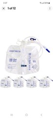 5 Pack Urinary Drainage Bag with Anti-Reflux Chamber,2000mL Urine Bags with 48″