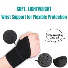2 Pack Wrist Braces – Wrist Wraps for Carpal Tunnel, Arthritis, and Tendiniti…