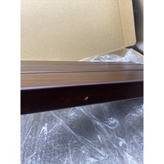 20″ Folding Teak Shower Seat Wall Mounted,Fold Down Seat Chrome/Dark brown *READ