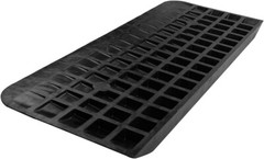 4″ Rise Solid Rubber Power Wheelchair Threshold Ramp Doorway 4″ Rise, 1 Pack