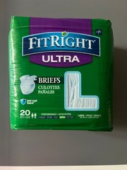 Medline FitRight Ultra Large Disposable Briefs – 20 Count (FITULTRALGZ)