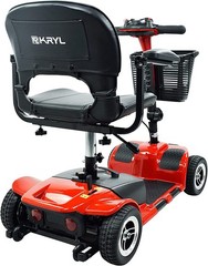 EMUSA Black Electric 4 Wheel Mobility Scooter KRMS31