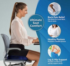 Gel Memory Foam Seat Cushion Chair Car Seat Pad f Long Sitting Pressure Relief