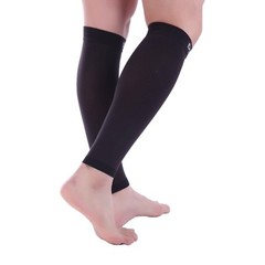 Doc Miller Calf Compression Sleeve 1 Pair 15-20 mmHg Varicose Veins BLACK
