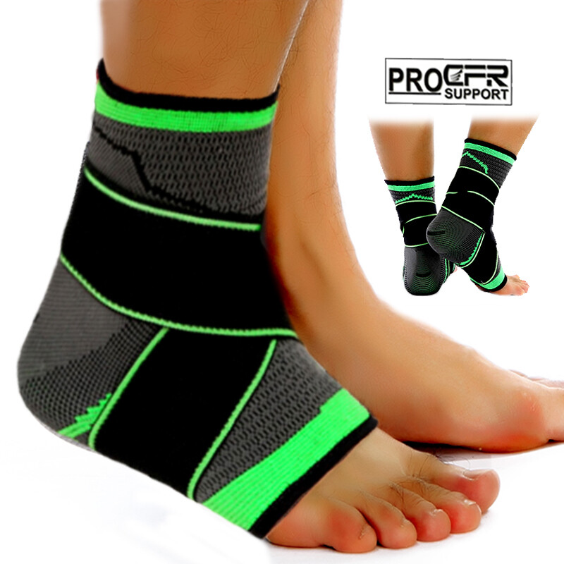 Ankle Brace Support Compression Sleeve Sprained Foot Tendon Pain Relief Wrap US