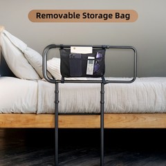Adjustable Bed Rails for Elderly Adults Bed Assist Rail with Non-Slip Handle