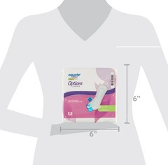 (2-Pack) Equate Options Women’s Incontinence Pads, Very Light, Long, 48 Count