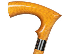 Dr. Watson – Handcrafted Wooden Walking Stick, Walking Cane with Duke Handle