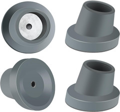 4 Pack Shower Chair Replacement Feet 1-1/8 Inch Non Slip Suction Cup Rubber Tips