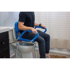 Platinum Health PHS2000 Bath Lift with 2 Handrails, Blue/Gray/Silver