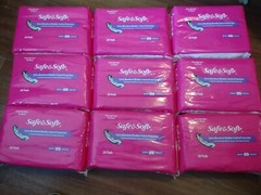 Safe & Soft Female Incontinence Pads Regular Length 180 Count Extra Absorbency