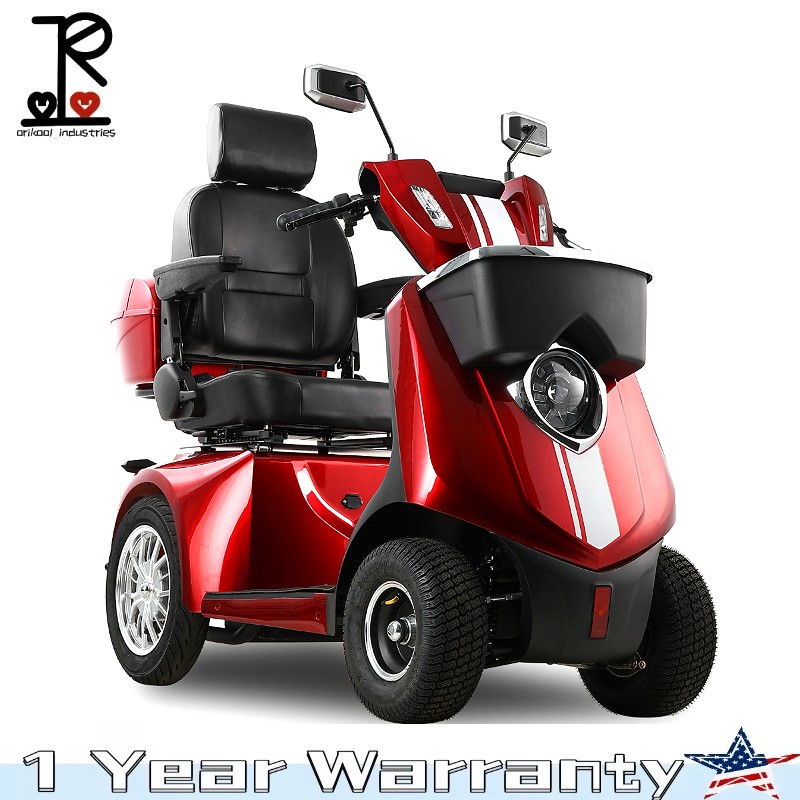 1000W Heavy Duty 4 Wheel Mobility Scooters for Seniors 40 Miles 500 lb Capacity