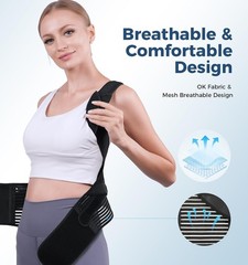 Back Brace Posture Corrector Women Men Shoulder Straightener Adjustable Support