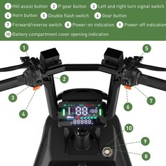 500W Heavy Duty 4 Wheel Mobility Scooters for Seniors Adults with Cargo Platform