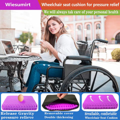 Plus Size Gel Seat Cushion for Long Sitting, Large Cooling Supportive Seat Pad f