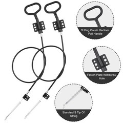 YEYETUO Sofa Recliner Cables, 2PCS Release Cables Replacement D 36.4 inches