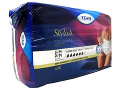 TENA Super Plus Absorbency Incontinence Underwear for Women, Sm/Med, 18 Count