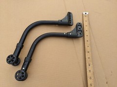 Wheelchair Anti-tip Bar Pair Adjustable For Ki Quickie Tilite