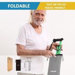 Adjustable Foldable Walking Cane for Seniors,Lightweight Heavy Duty,Collapsible