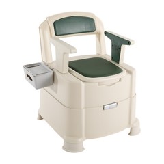 200kg/440.92lbs Bedside Commode Portable Toilet w/ Sensor Light Floor Standing