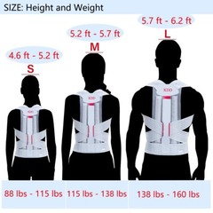 Back Posture Corrector for Women, Men, Teens KDD Adjustable Back Posture Brace