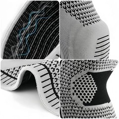 Knee Compression Sleeve Support Brace Running Gym Sports Men Women Unisex