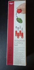 Equate Adaptive Cutlery 4 Piece Set Bendable Utensils for Elderly or Disabled