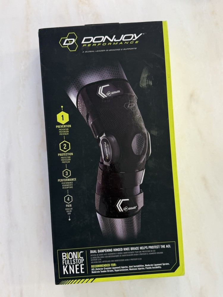 DonJoy Performance Bionic Fullstop Knee Brace – Size Small (Fits Left or Right)
