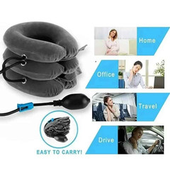 Inflatable Cervical Neck Traction Pillow Air Neck Support Pain Cushion Relief