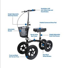 NEW BodyMed All Terrain Foldable Knee Walker ZZRWAL03AT ASSEMBLED, NEVER USED