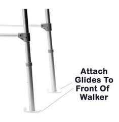 Carex Walker Glides – Universal Skis 1 Pair (Pack of 1), White