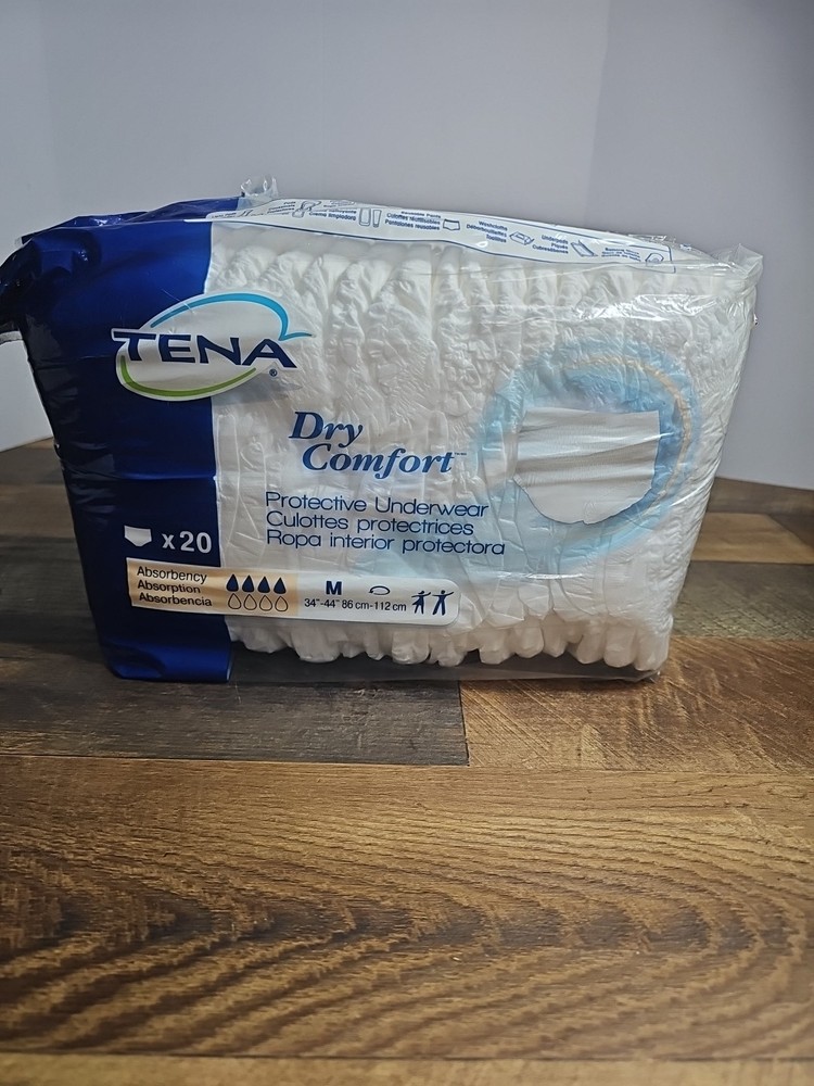 Tena Dry Comfort Pull On Underwear Adult Diapers, Size Medium 34″-44″ (20 Pack)