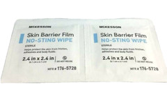 75 McKesson 176-5728 Skin Barrier No-Sting Wipes, Exp. 7/24-26