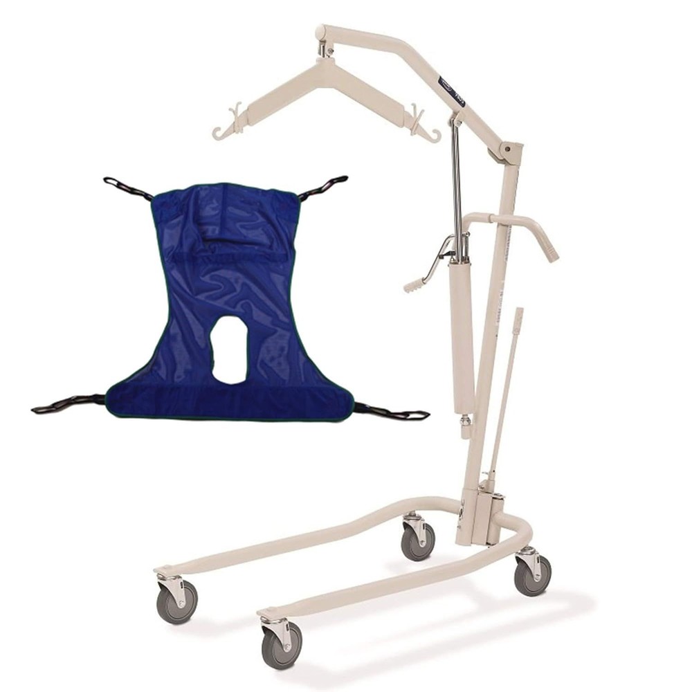 Invacare Hydraulic Patient Lift, Lightweight Transfer Chair w/450 lb Capacity