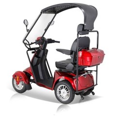 800W Heavy Duty 4 Wheels Mobility Scooter w/ Roof for Seniors 500lbs Capacity