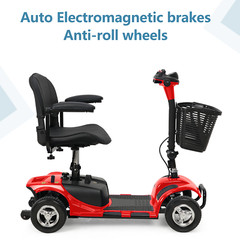 2024 4 Wheels Mobility Scooter Power Wheel Chair Electric Device Compact Adult