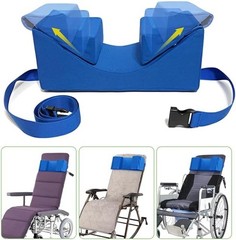 Head/Neck Stabilizer Adjustable Pillow for Sleeping Upright Cradle Blue