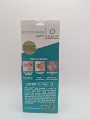 EZ Doorknob Grips (2 pack) Glow In The Dark Easy Opening Fits Most Doorknobs