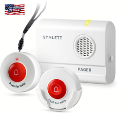 Caregiver Pager Wireless Call Buttons for Elderly Monitoring SOS Alert System Po