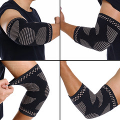 Copper Tennis Elbow Brace Support Compression Sleeve Arthritis Arm Joint Pain