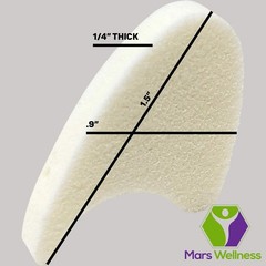 Mars Wellness Full Foam Toe Separators – Toe Spacers For Corn, Blisters Relief –