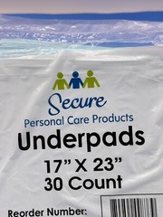 Secure Personal Care Products Underpads/ Puppy Training Pads 17″ X 23″ 30 count