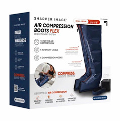 Sharper Image Air Compression Boots Flex Circulation Massager Portable Foldable