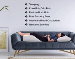 New! Leg Elevation Pillow Memory Foam Rest Wedge + Waterproof Cast Surgery Cover