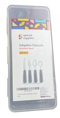 Adaptive Stainless Steel Utensils Set Of 10 With Ergonomic Handles For Easy Grip