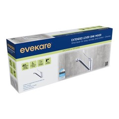 evekare Chrome Extended Wrist Lever Sink Mixer