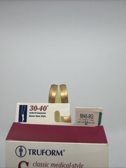 Truform 8865-BG Compression Stockings Below Knee Closed Toe 20-30 mmHg Beige XL