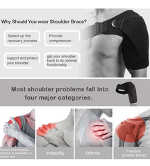 Shoulder Brace Support Compression Sleeve Torn Rotator Cuff Relief Joint AC Pain