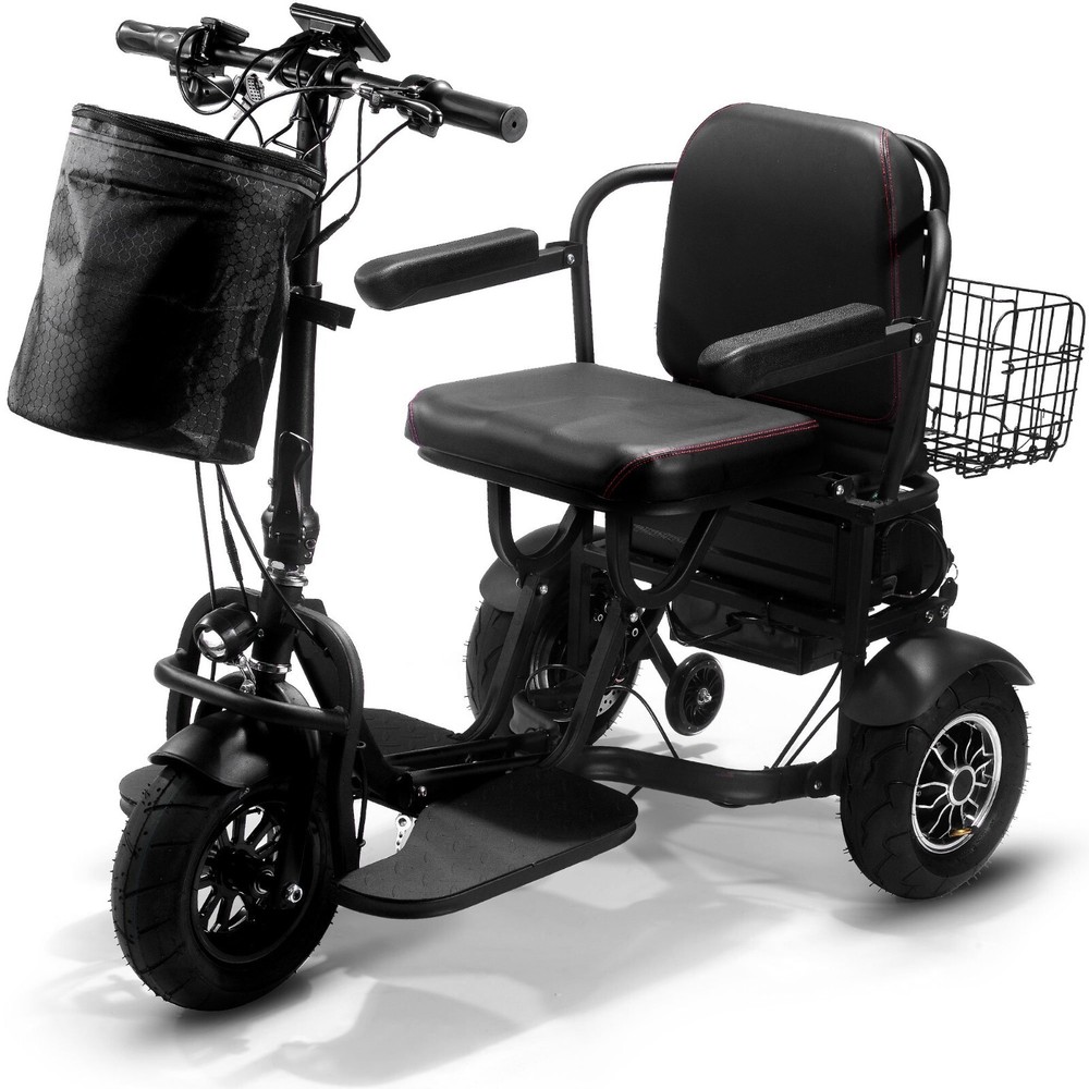 MotoTec Folding Mobility Electric Trike 48v 1000w Dual Motor Lithium – NEW MODEL