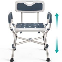 PELEGON Shower Chair for Elderly and Disabled 450lb Dark Blue, Blue
